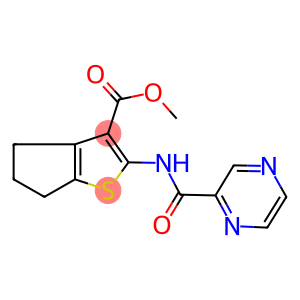 methyl 2-[(2-pyrazinylcarbonyl)amino]-5,6-dihydro-4H-cyclopenta[b]thiophene-3-carboxylate