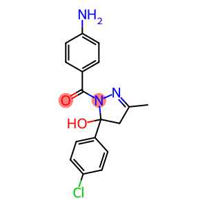 Methanone, (4-aminophenyl)[5-(4-chlorophenyl)-4,5-dihydro-5-hydroxy-3-methyl-1H-pyrazol-1-yl]-