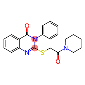 2-((2-oxo-2-(piperidin-1-yl)ethyl)thio)-3-phenylquinazolin-4(3H)-one