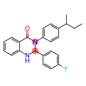 3-(4-sec-butylphenyl)-2-(4-fluorophenyl)-2,3-dihydro-4(1H)-quinazolinone