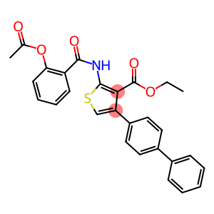 ethyl 2-{[2-(acetyloxy)benzoyl]amino}-4-[1,1'-biphenyl]-4-yl-3-thiophenecarboxylate