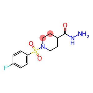 1-(4-fluorophenyl)sulfonylisonipecotohydrazide