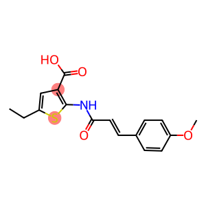 5-ethyl-2-{[3-(4-methoxyphenyl)acryloyl]amino}-3-thiophenecarboxylic acid