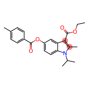 ethyl 1-isopropyl-2-methyl-5-[(4-methylbenzoyl)oxy]-1H-indole-3-carboxylate