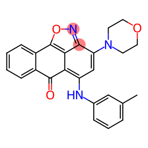 3-(4-morpholinyl)-5-(3-toluidino)-6H-anthra[1,9-cd]isoxazol-6-one