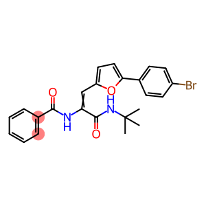 (Z)-N-(1-(5-(4-bromophenyl)furan-2-yl)-3-(tert-butylamino)-3-oxoprop-1-en-2-yl)benzamide