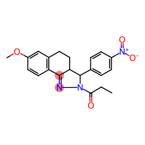 3-{4-nitrophenyl}-7-methoxy-2-propionyl-3,3a,4,5-tetrahydro-2H-benzo[g]indazole