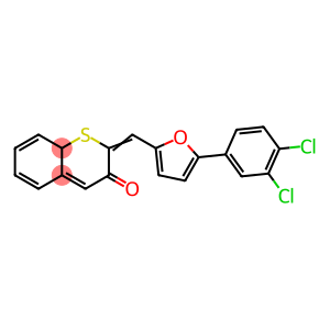 2-{[5-(3,4-dichlorophenyl)-2-furyl]methylene}-1-benzothiophen-3(2H)-one