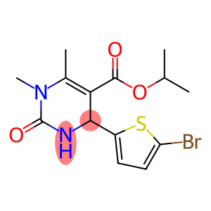 propan-2-yl 4-(5-bromothiophen-2-yl)-1,6-dimethyl-2-oxo-1,2,3,4-tetrahydropyrimidine-5-carboxylate