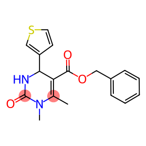 benzyl 1,6-dimethyl-2-oxo-4-(3-thienyl)-1,2,3,4-tetrahydro-5-pyrimidinecarboxylate