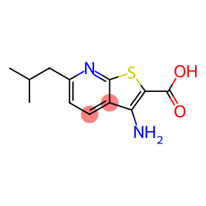Thieno[2,3-b]pyridine-2-carboxylic acid, 3-amino-6-(2-methylpropyl)-