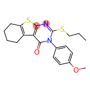 3-(4-methoxyphenyl)-2-(propylsulfanyl)-5,6,7,8-tetrahydro[1]benzothieno[2,3-d]pyrimidin-4(3H)-one