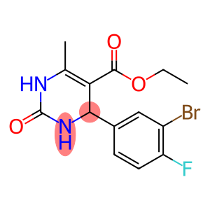 5-Pyrimidinecarboxylic acid, 4-(3-bromo-4-fluorophenyl)-1,2,3,4-tetrahydro-6-methyl-2-oxo-, ethyl ester