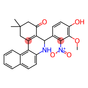 5-{4-hydroxy-2-nitro-3-methoxyphenyl}-2,2-dimethyl-2,3,5,6-tetrahydrobenzo[a]phenanthridin-4(1H)-one