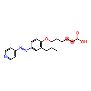 Hexanoic acid, 6-[2-propyl-4-[(1E)-2-(4-pyridinyl)diazenyl]phenoxy]-