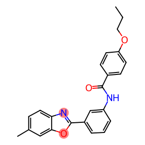 N-[3-(6-methyl-1,3-benzoxazol-2-yl)phenyl]-4-propoxybenzamide