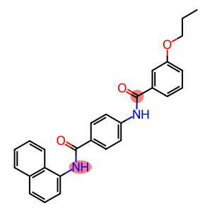 N-{4-[(1-naphthylamino)carbonyl]phenyl}-3-propoxybenzamide