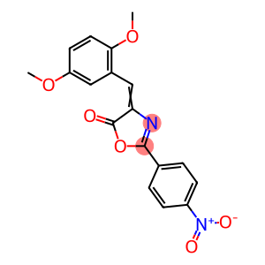 4-(2,5-dimethoxybenzylidene)-2-{4-nitrophenyl}-1,3-oxazol-5(4H)-one