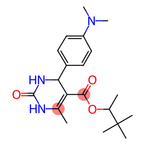 1,2,2-trimethylpropyl 4-[4-(dimethylamino)phenyl]-6-methyl-2-oxo-1,2,3,4-tetrahydro-5-pyrimidinecarboxylate