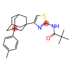 2,2-dimethyl-N-{4-[3-(4-methylphenyl)-1-adamantyl]-1,3-thiazol-2-yl}propanamide