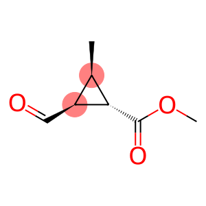 Cyclopropanecarboxylic acid, 2-formyl-3-methyl-, methyl ester, (1S,2S,3R)- (9CI)