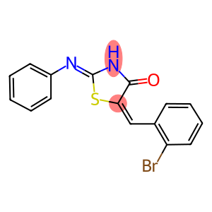 5-(2-bromobenzylidene)-2-(phenylimino)-1,3-thiazolidin-4-one