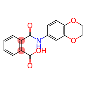 Benzoic acid, 2-[[(2,3-dihydro-1,4-benzodioxin-6-yl)amino]carbonyl]-