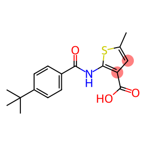 3-Thiophenecarboxylic acid, 2-[[4-(1,1-dimethylethyl)benzoyl]amino]-5-methyl-