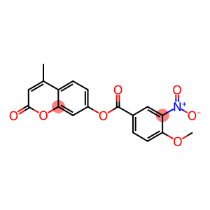 4-methyl-2-oxo-2H-chromen-7-yl 3-nitro-4-methoxybenzoate