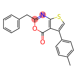 2-benzyl-5-(4-methylphenyl)-4H-thieno[2,3-d][1,3]oxazin-4-one