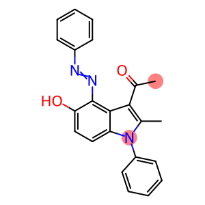 1-[5-hydroxy-2-methyl-1-phenyl-4-(phenyldiazenyl)-1H-indol-3-yl]ethanone