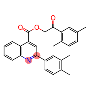 2-(2,5-dimethylphenyl)-2-oxoethyl 2-(3,4-dimethylphenyl)-4-quinolinecarboxylate