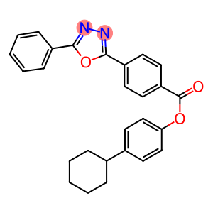 4-cyclohexylphenyl4-(5-phenyl-1,3,4-oxadiazol-2-yl)benzoate