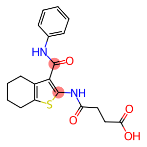 4-{[3-(anilinocarbonyl)-4,5,6,7-tetrahydro-1-benzothien-2-yl]amino}-4-oxobutanoic acid