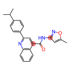 2-(4-isopropylphenyl)-N-(5-methyl-3-isoxazolyl)-4-quinolinecarboxamide