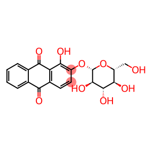 9,10-Anthracenedione, 2-(β-D-glucopyranosyloxy)-1-hydroxy-