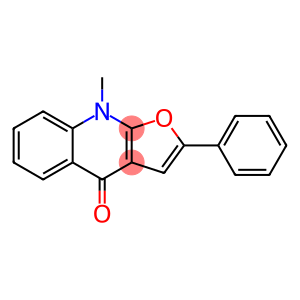 Furo[2,3-b]quinolin-4(9H)-one,  9-methyl-2-phenyl-