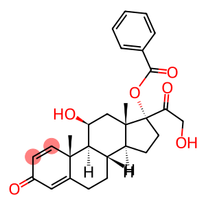 11beta,17,21-trihydroxypregna-1,4-diene-3,20-dione 17-benzoate