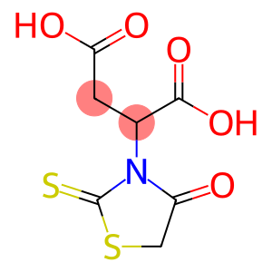 2-(4-氧代-2-硫代噻唑烷-3-基)琥珀酸
