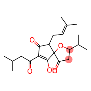 1-Oxaspiro[4.4]non-8-ene-4,7-dione, 9-hydroxy-6-(3-methyl-2-buten-1-yl)-2-(1-methylethyl)-8-(3-methyl-1-oxobutyl)-