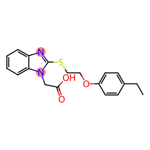 (2-{[2-(4-ethylphenoxy)ethyl]sulfanyl}-1H-benzimidazol-1-yl)acetic acid