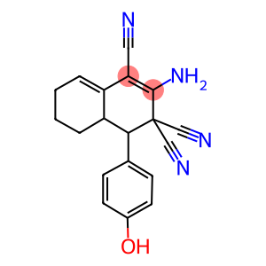 2-amino-4-(4-hydroxyphenyl)-4a,5,6,7-tetrahydronaphthalene-1,3,3(4H)-tricarbonitrile