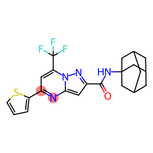 N-(1-adamantyl)-5-(2-thienyl)-7-(trifluoromethyl)pyrazolo[1,5-a]pyrimidine-2-carboxamide