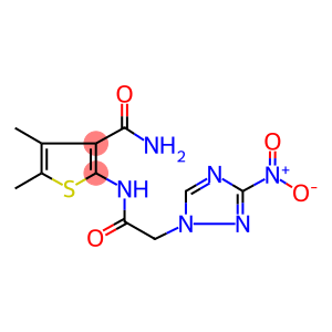 2-[({3-nitro-1H-1,2,4-triazol-1-yl}acetyl)amino]-4,5-dimethyl-3-thiophenecarboxamide