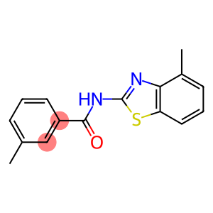 3-methyl-N-(4-methyl-1,3-benzothiazol-2-yl)benzamide