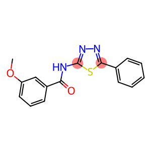 3-methoxy-N-(5-phenyl-1,3,4-thiadiazol-2-yl)benzamide