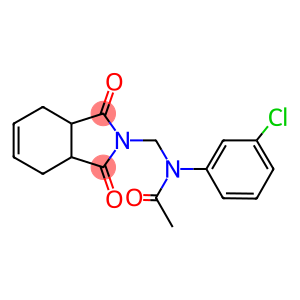 N-(3-chlorophenyl)-N-[(1,3-dioxo-1,3,3a,4,7,7a-hexahydro-2H-isoindol-2-yl)methyl]acetamide