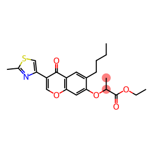 ethyl 2-((6-butyl-3-(2-methylthiazol-4-yl)-4-oxo-4H-chromen-7-yl)oxy)propanoate