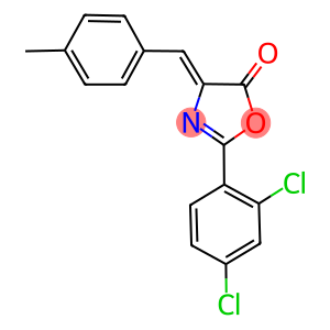 2-(2,4-dichlorophenyl)-4-(4-methylbenzylidene)-1,3-oxazol-5(4H)-one