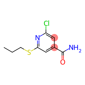 2-chloro-6-propylsulfanylpyridine-4-carboxamide